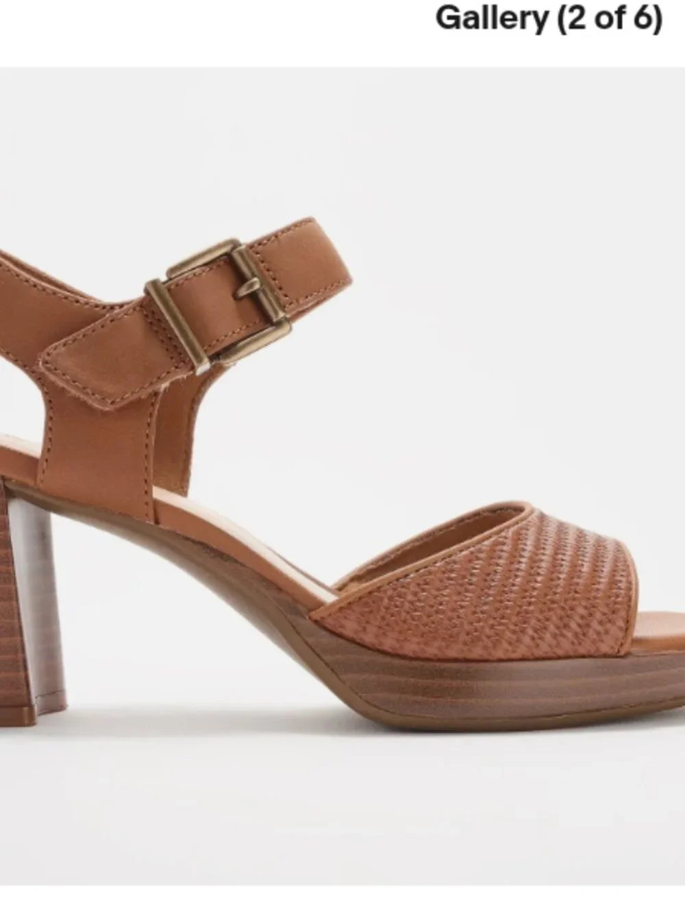 Clarks Collection Leather Heeled Sandals -Ambyrlyn Faye-Black-11M-NEW-A678873